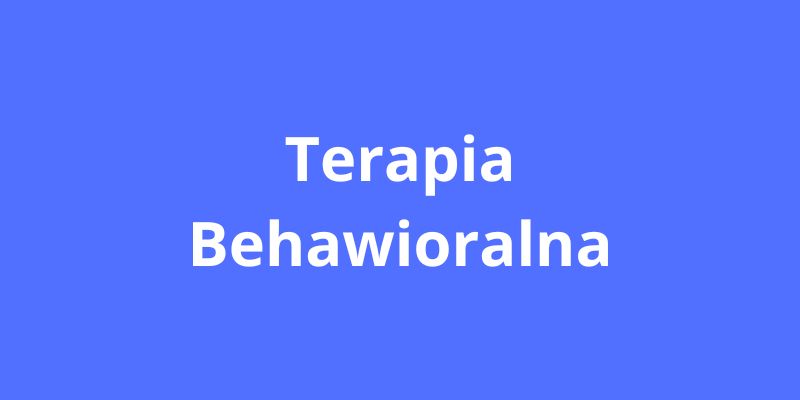 terapia behawioralna